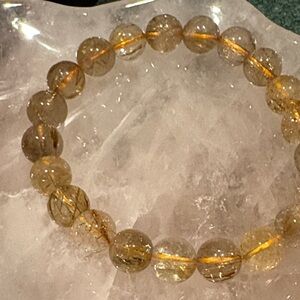 Golden Rutile quartz stunning!